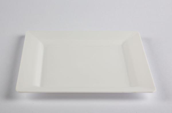 Plastik Kare Tabak 18X18 Cm Beyaz Rubikap Pl.S18 10 Adet