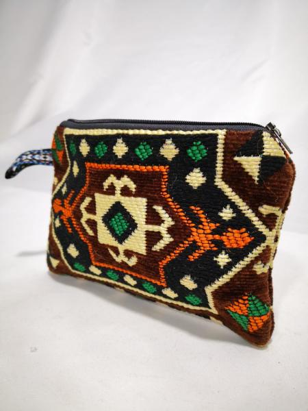 Kilim Desen Cüzdan Boy Çanta Ölçü 17X13Cm