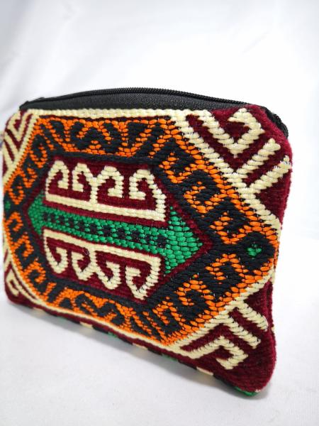 Kilim Desen Cüzdan Boy Çanta Ölçü 17X13Cm