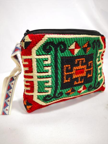 Kilim Desen Cüzdan Boy Çanta Ölçü 17X13Cm