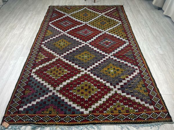 El Dokumasi Halı Kilim Yolluk Paspas Ölçü 320X203 Cm