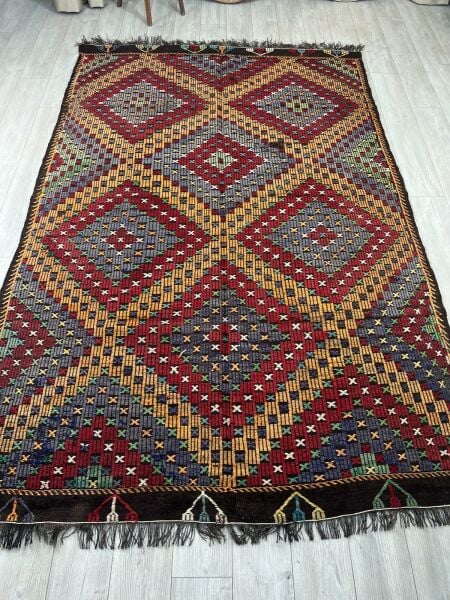 El Dokumasi Halı Kilim Yolluk Paspas Ölçü 310X200 Cm