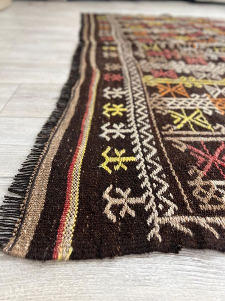 El Dokumasi Halı Kilim Yolluk Paspas Ölçü 254X195,5 Cm