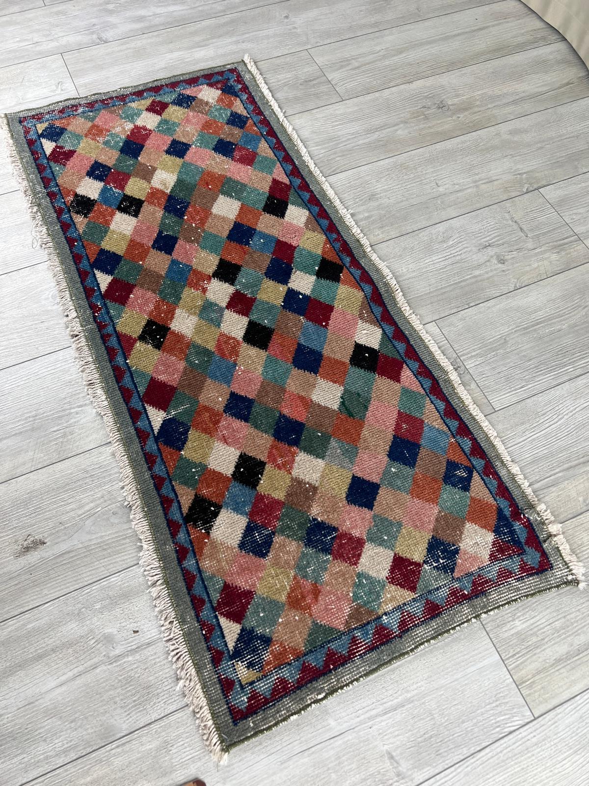 El Dokumasi Halı Kilim Yolluk Paspas Ölçü 127X57 Cm