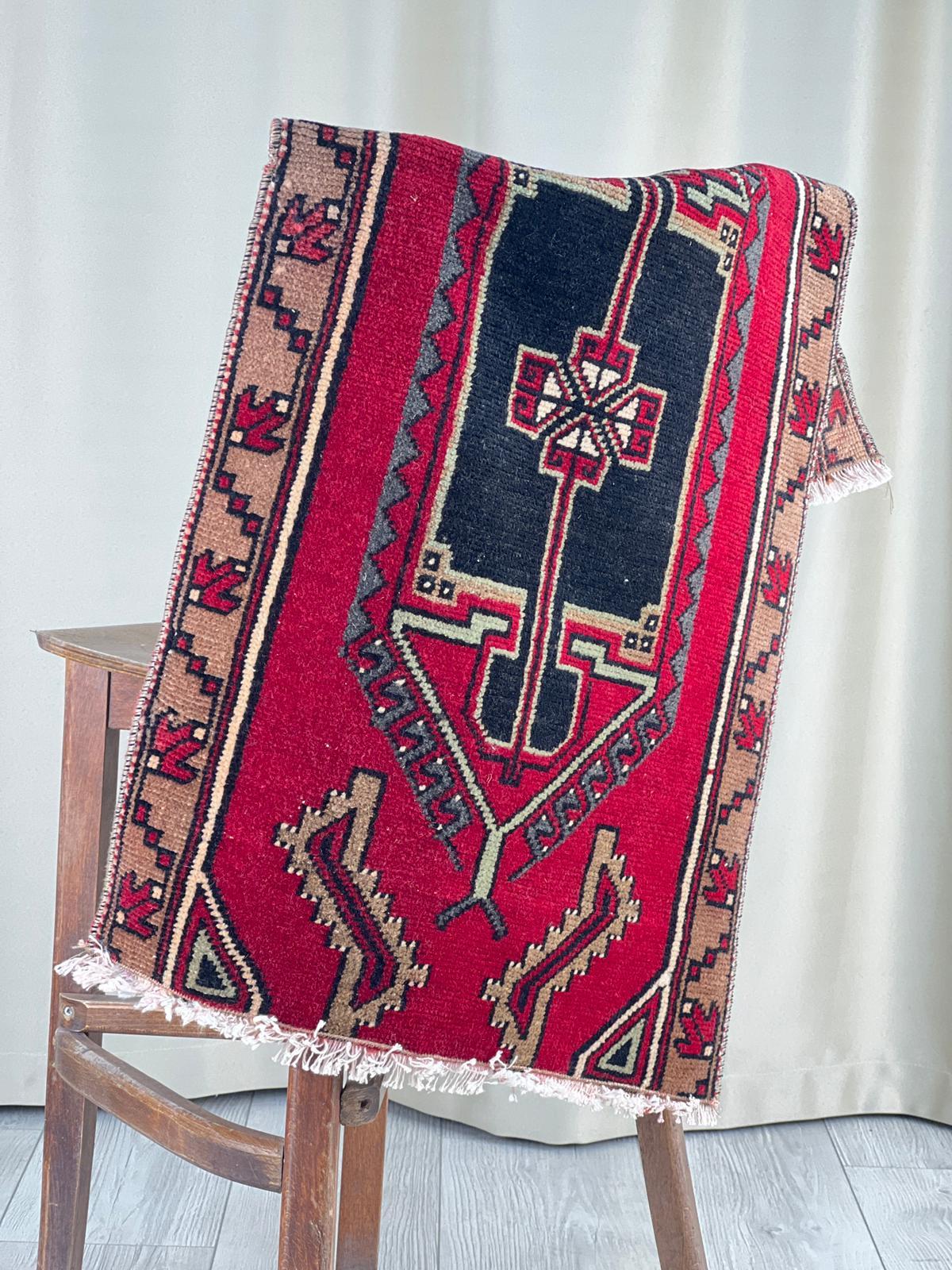 El Dokumasi Halı Kilim Yolluk Paspas Ölçü 93X53 Cm