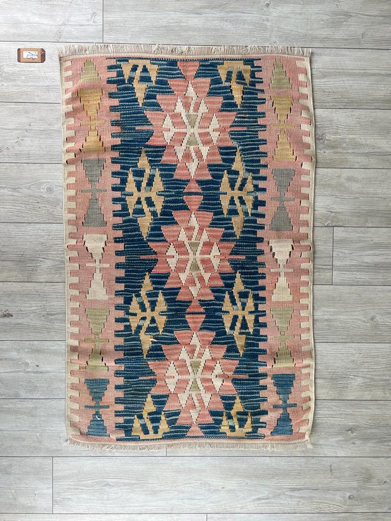 El Dokumasi Halı Kilim Yolluk Paspas Ölçü 132X84 Cm