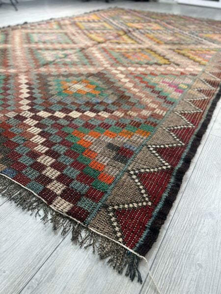 El Dokumasi Halı Kilim Yolluk Paspas Ölçü 343X202 Cm