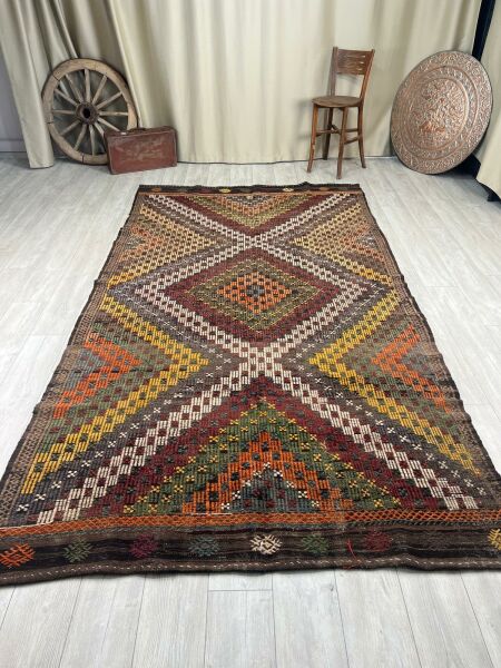 El Dokumasi Halı Kilim Yolluk Paspas Ölçü 335X185 Cm