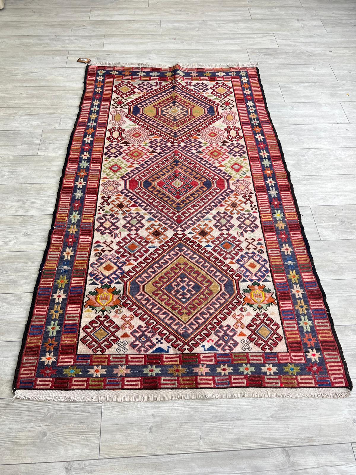 El Dokumasi Halı Kilim Yolluk Paspas Ölçü 202X110 Cm