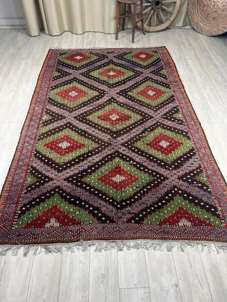 El Dokumasi Halı Kilim Yolluk Paspas Ölçü 304X196 Cm