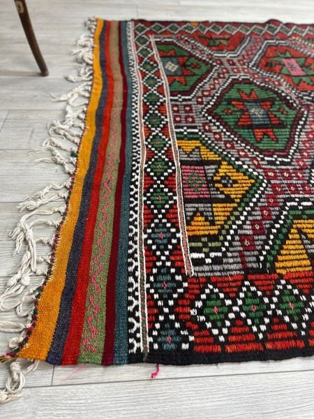 El Dokumasi Halı Kilim Yolluk Paspas Ölçü 313X154 Cm