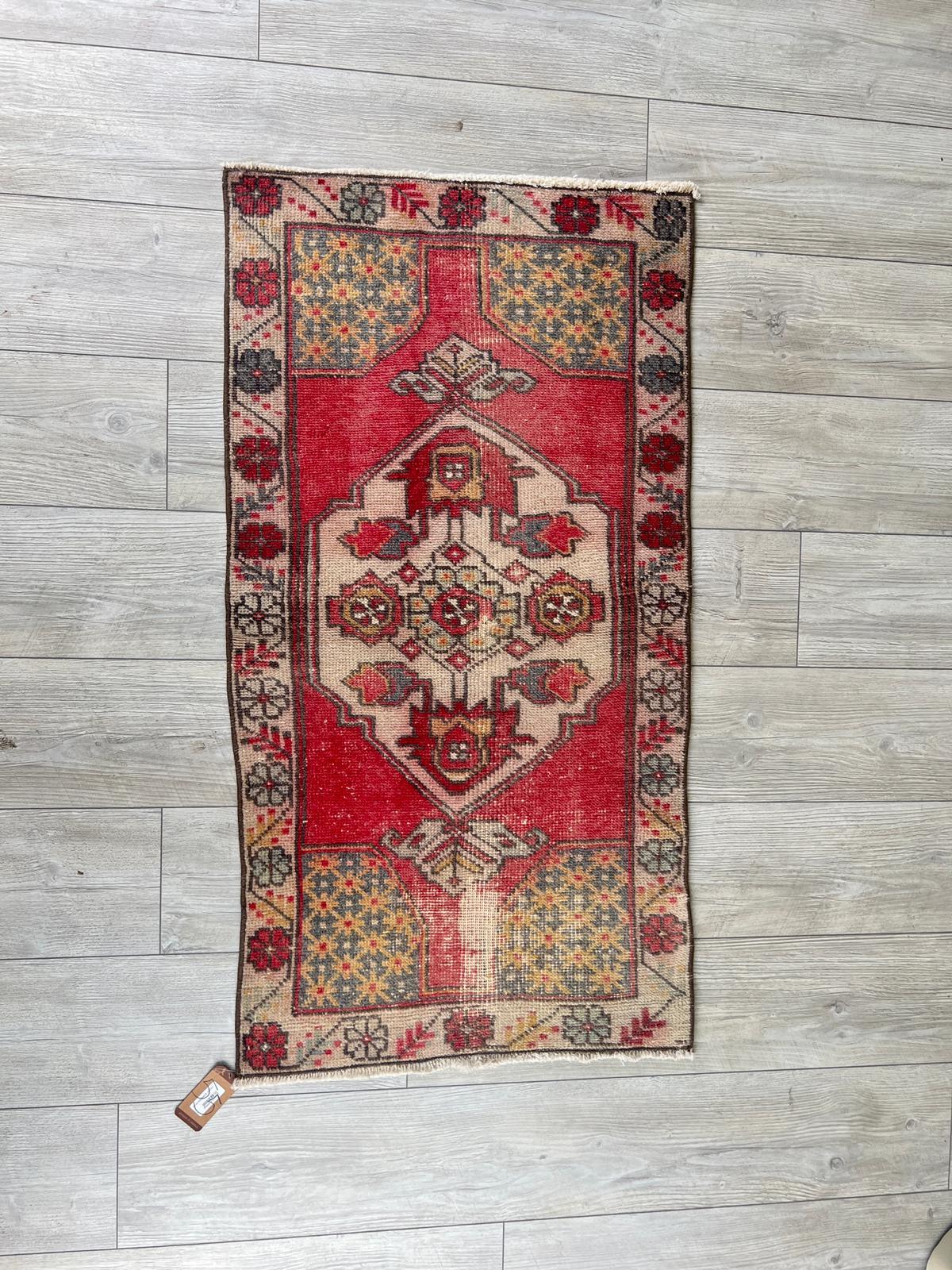 El Dokumasi Halı Kilim Yolluk Paspas Ölçü 124X64 Cm