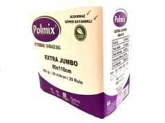 Çöp Torbası Polmix Jumbo Extra 300 Gram 80X110 Siyah 1 Paket