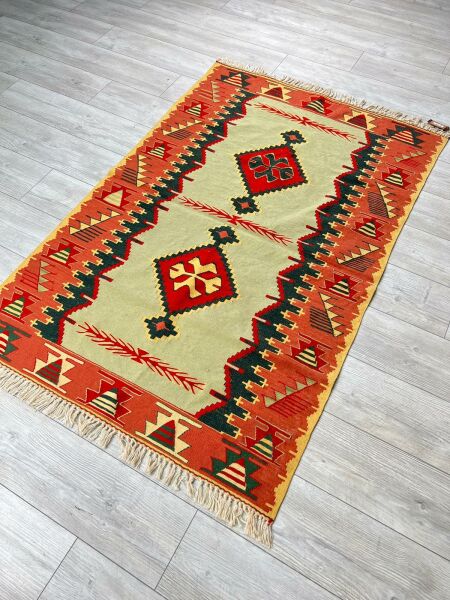 El Dokumasi Halı Kilim Yolluk Paspas Ölçü 180X111 Cm