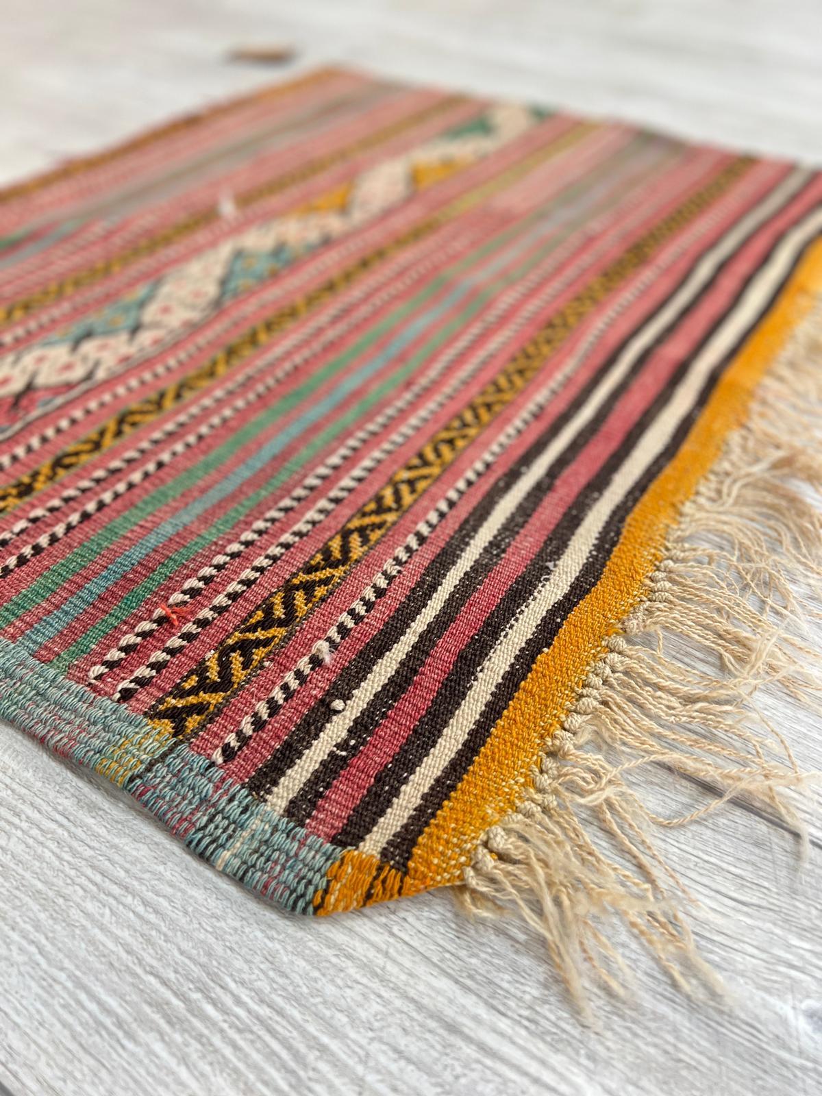 El Dokumasi Halı Kilim Yolluk Paspas Ölçü 76X63 Cm