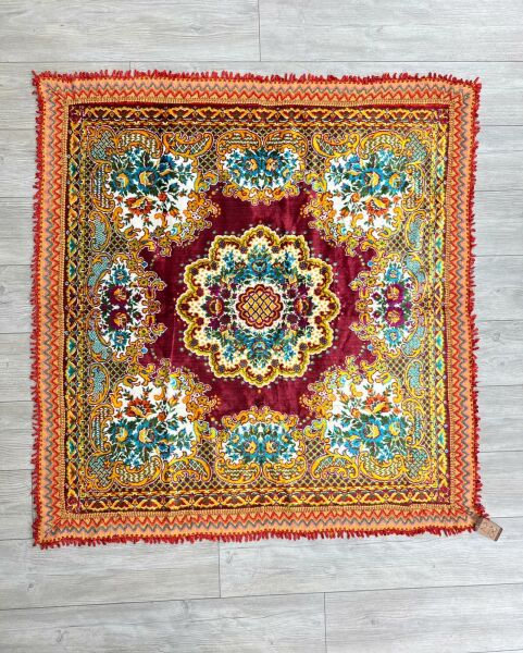 El Dokumasi Halı Kilim Yolluk Paspas Ölçü 138X131 Cm