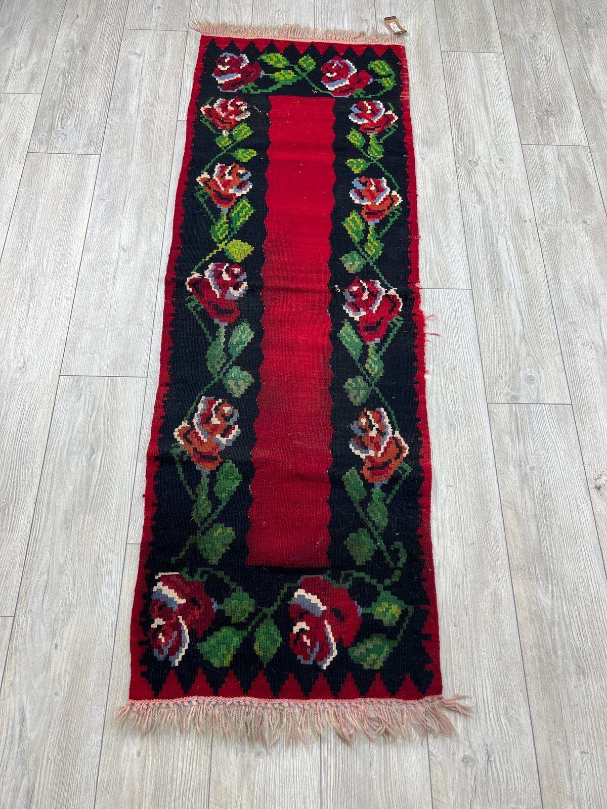 El Dokumasi Halı Kilim Yolluk Paspas Ölçü 187X64 Cm