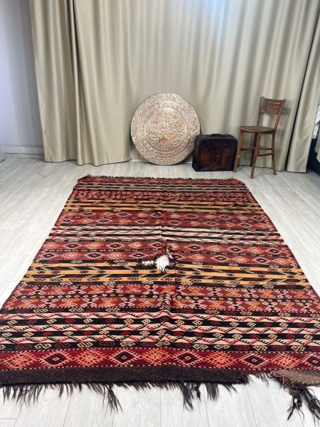 El Dokumasi Halı Kilim Yolluk Paspas Ölçü 290X197 Cm