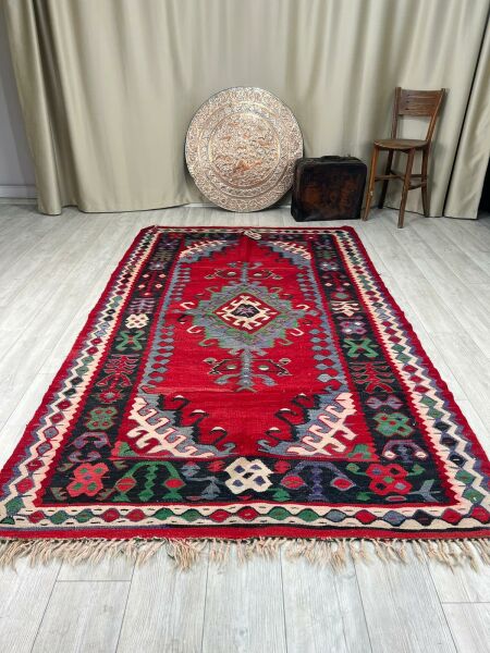 El Dokumasi Halı Kilim Yolluk Paspas Ölçü 281X162 Cm