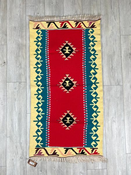 El Dokumasi Halı Kilim Yolluk Paspas Ölçü 142X73 Cm