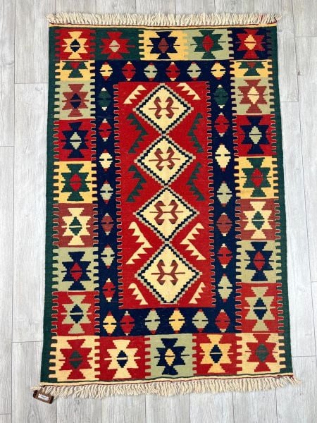 El Dokumasi Halı Kilim Yolluk Paspas Ölçü 169X113 Cm