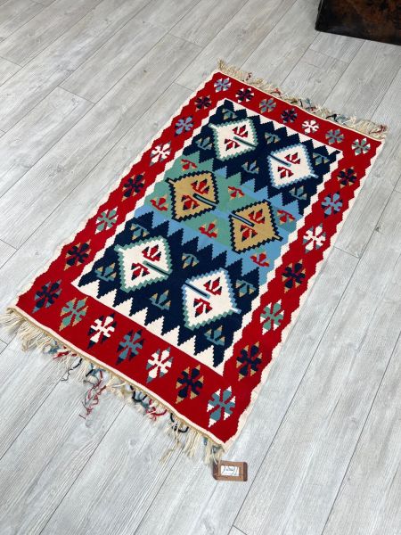 El Dokumasi Halı Kilim Yolluk Paspas Ölçü 125X78 Cm