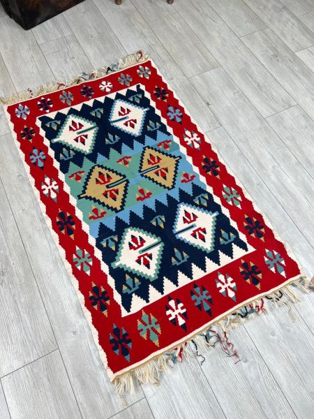 El Dokumasi Halı Kilim Yolluk Paspas Ölçü 125X78 Cm