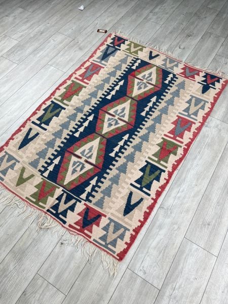 El Dokumasi Halı Kilim Yolluk Paspas Ölçü 166X112 Cm