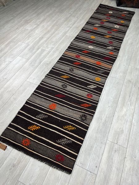 El Dokumasi Halı Kilim Yolluk Paspas Ölçü 248X77 Cm