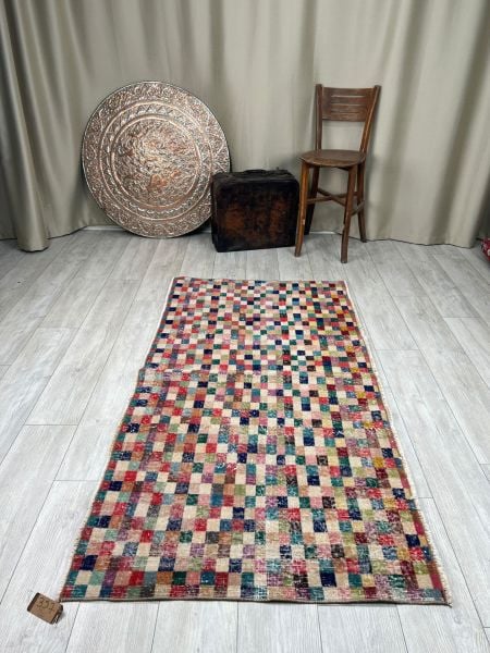 El Dokumasi Halı Kilim Yolluk Paspas Ölçü 184X100 Cm