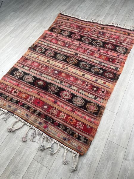 El Dokumasi Halı Kilim Yolluk Paspas Ölçü 207X145 Cm