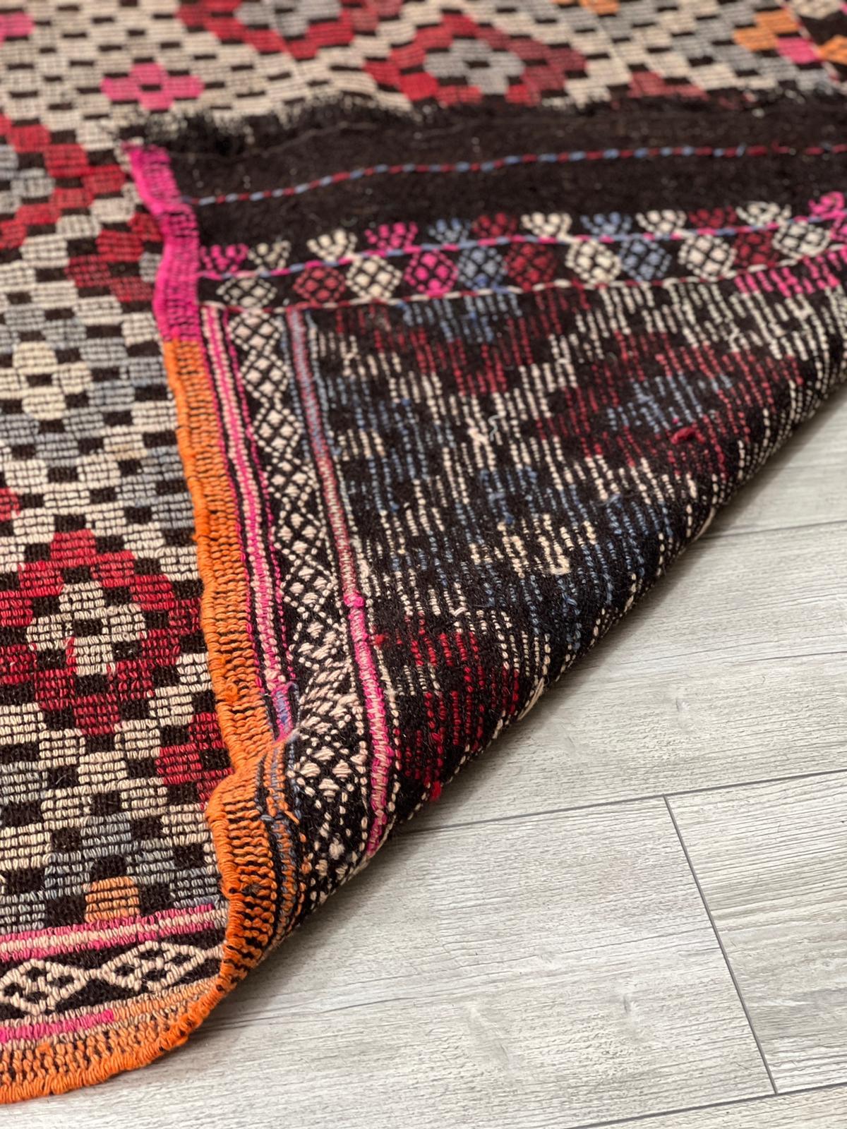 El Dokumasi Halı Kilim Yolluk Paspas Ölçü 208X142 Cm