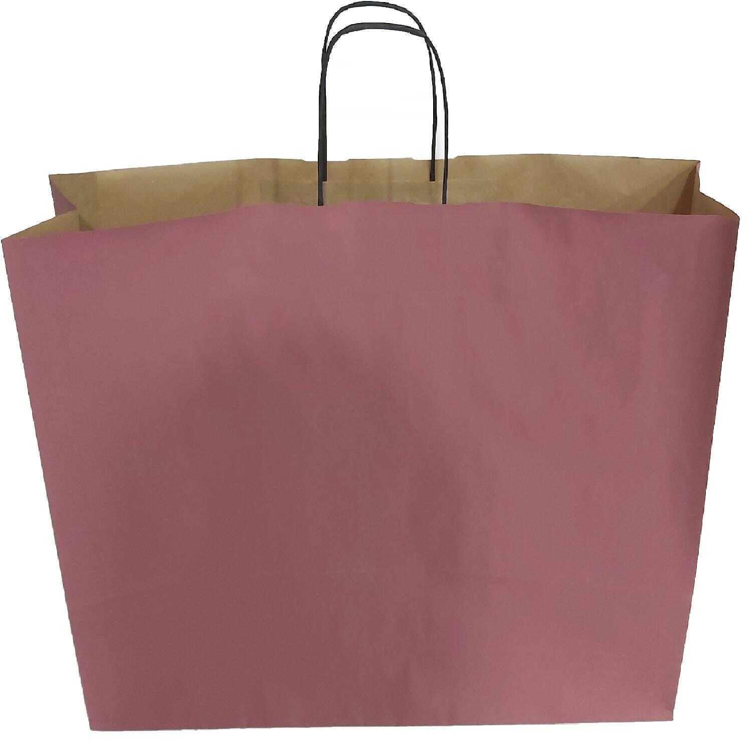 Kraft kağıt Çanta 50X13X40.5 Cm Lila 25 Adet
