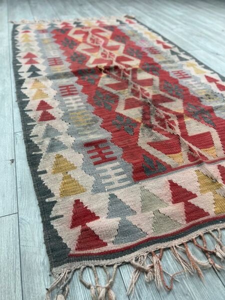 El Dokumasi Halı Kilim Yolluk Paspas Ölçü 185X100 Cm