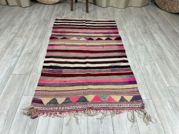 El Dokumasi Halı Kilim Yolluk Paspas Ölçü 100X66 Cm