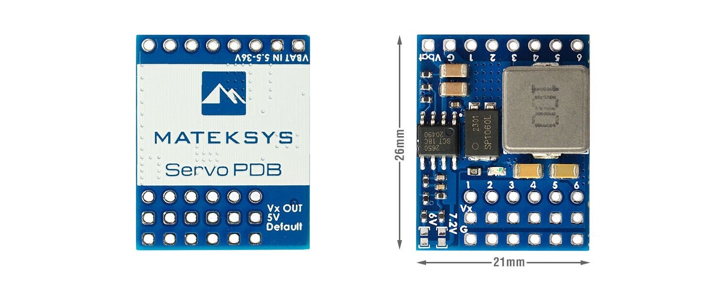 Servo PDB w/BEC 5.5-36V to 5-8.2V