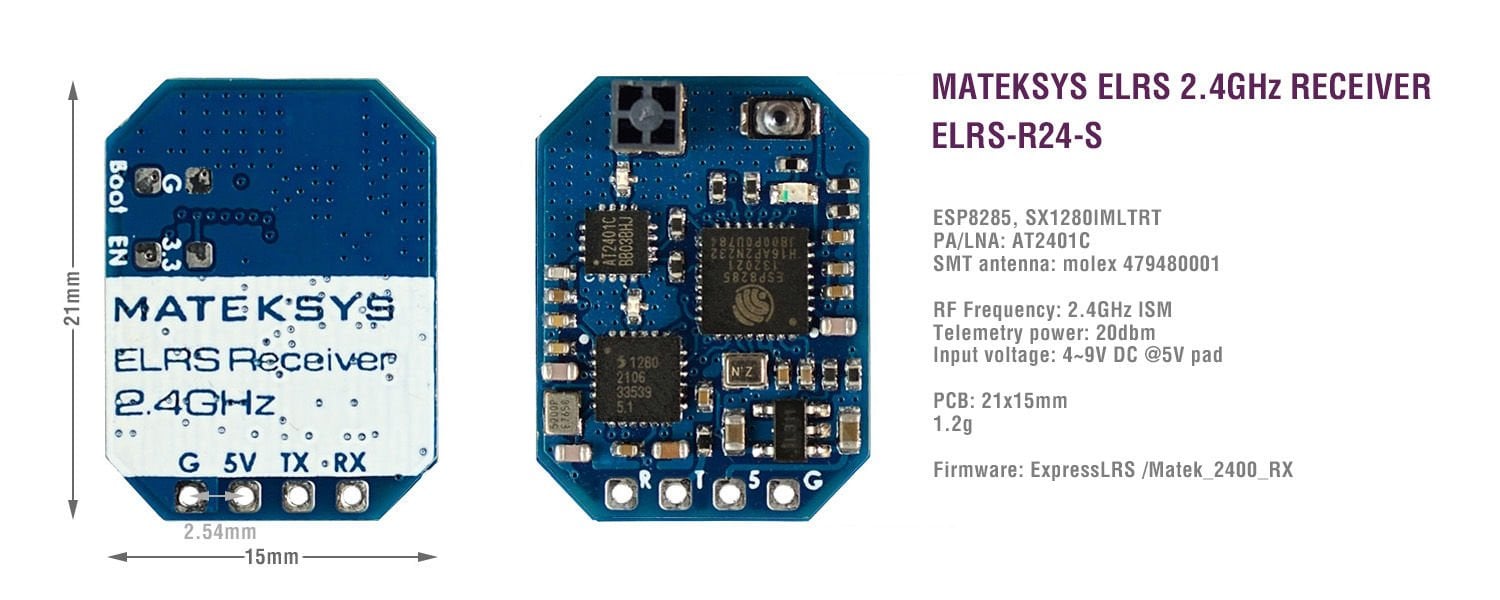 ELRS 2.4GHz Receiver ELRS-R24-S