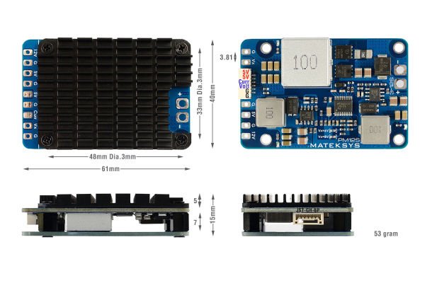 Power Module 12S w/3xBEC PM12S-3