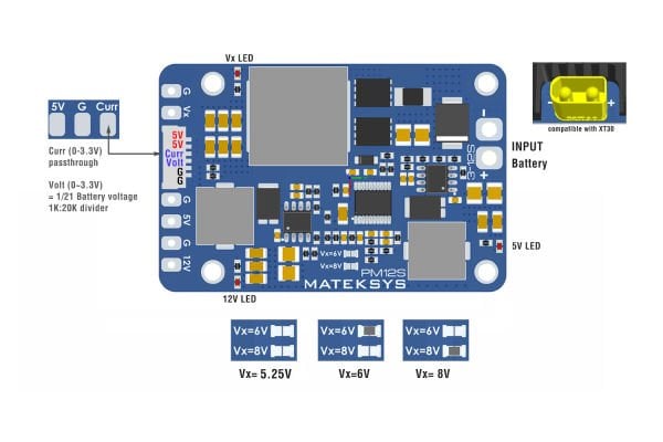 Power Module 12S w/3xBEC PM12S-3