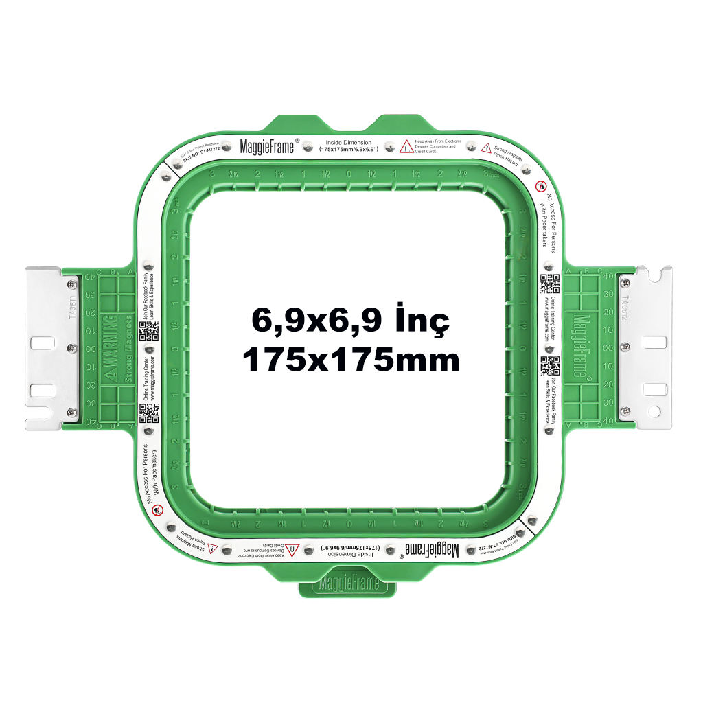 Mıknatıslı Nakış Makinesi Kasnağı 17,5Cm X 17,5Cm (Maggie Frame)