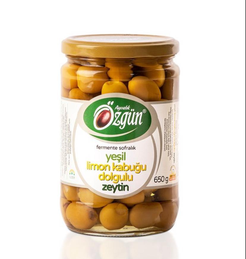 Limon Kabuğu Dolgulu Yeşil Zeytin