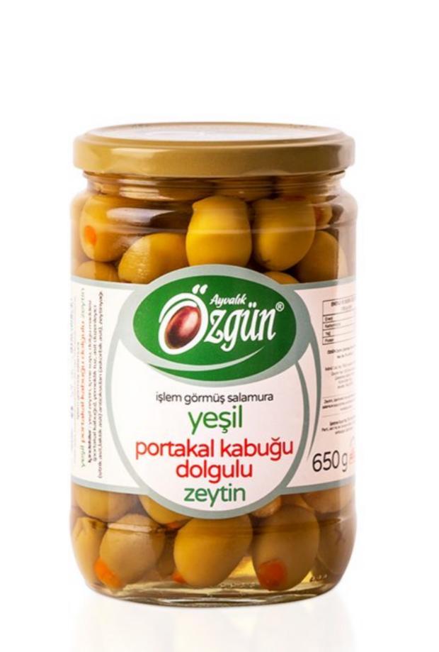 Portakal Kabuğu Dolgulu Yeşil Zeytin