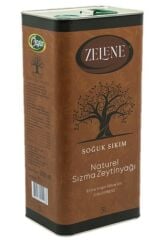 Zelene Soğuk Sıkım Naturel Sızma Zeytinyağı 5litre Teneke