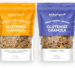 Naturiga Glutensiz Granola (Yabanmersini -Zerdeçal Altın Çilek) (250 gr x 2 Adet)