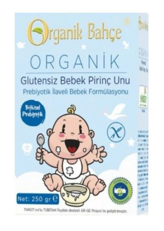 Organik Bahçe Organik Glutensiz Bebek Pirinç Unu 250