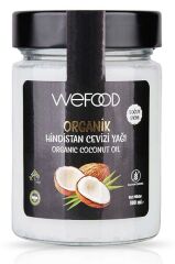 Wefood Organik Hindistan Cevizi Yağı 300 ml (Soğuk Sıkım)