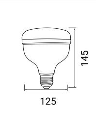 Horoz Crystal-50 50w Led Ampul Beyaz 6400k Tezgah Aydınlatma