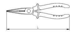 İzeltaş Uzun Kargaburun Eğri Uçlu Rod Seri - 160 mm