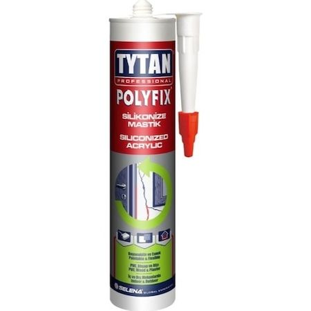 Tytan Professional Polyfix Silikonize Mastik 500 gr - ANTRASİT GRİ