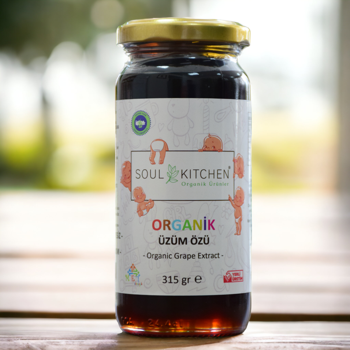 Organik Üzüm Özü 315gr (Soğuk Sıkım) (Şeker İlavesiz)